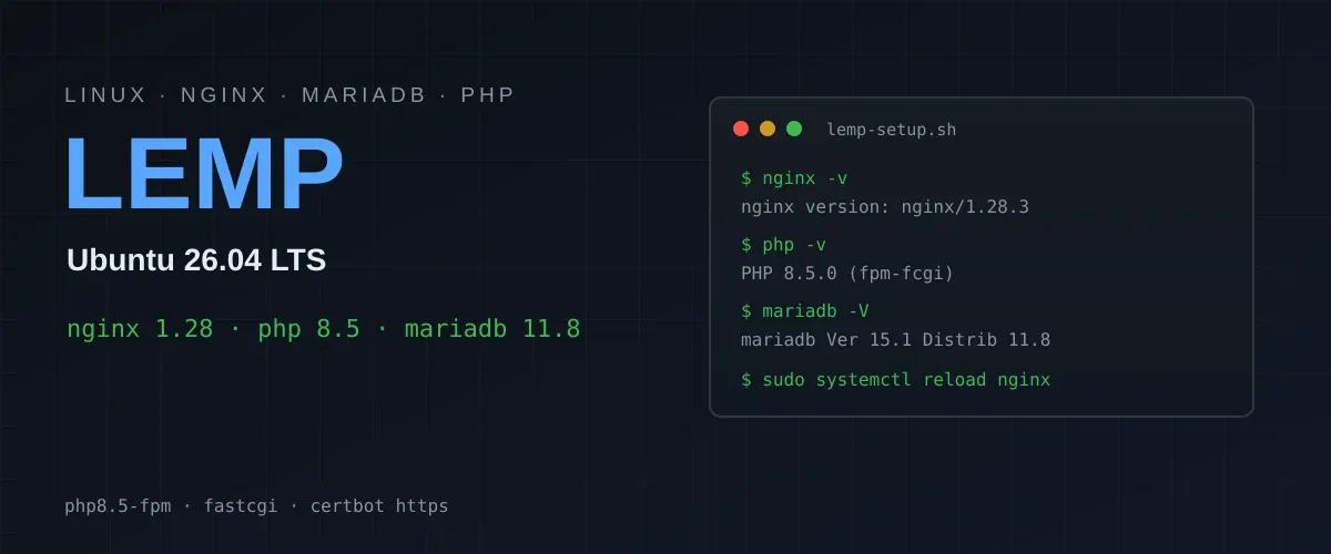 Deploying a LEMP Server in Ubuntu 26.04