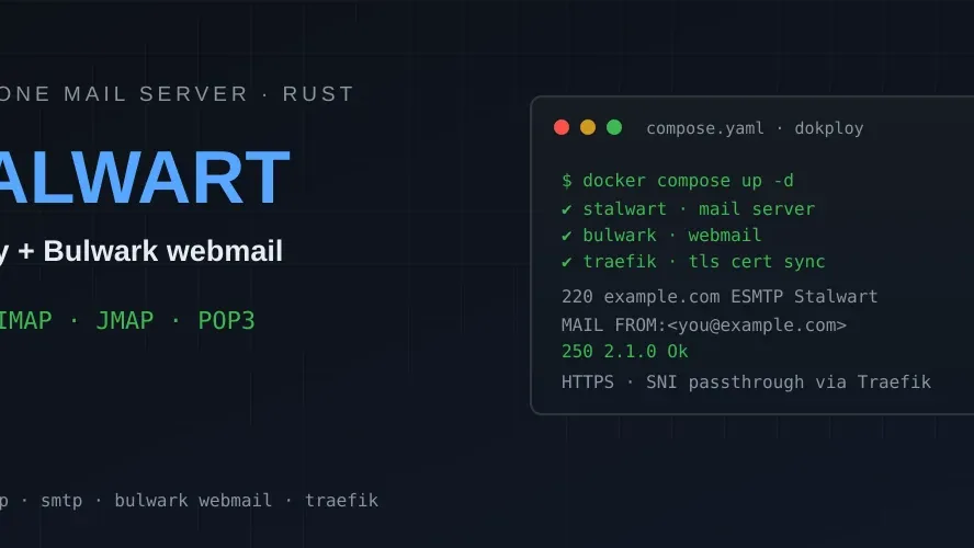 Deploying a Stalwart Mail Server with Dokploy