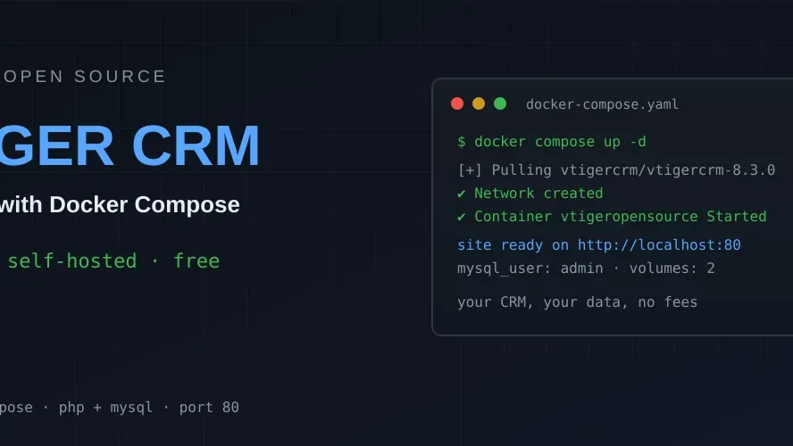 Deploying vTiger CRM Open Source on Docker
