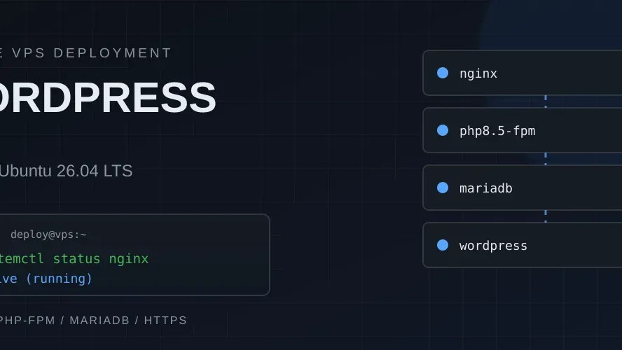 Deploying WordPress 7.0.4 with Nginx on Ubuntu 26.04 LTS